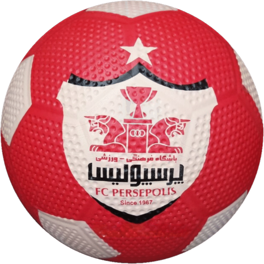 توپ فوتبال لاستیکی پرسپولیس بچگانه سایز 4